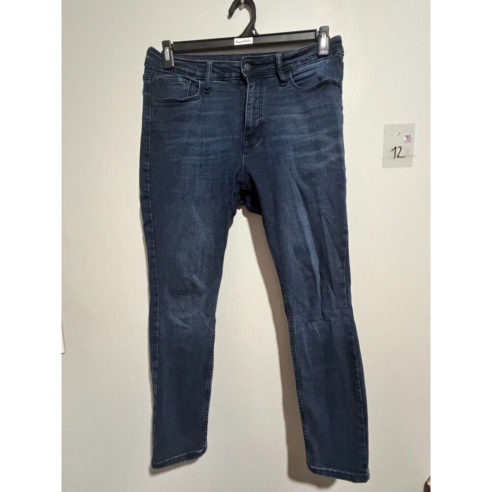 Old Navy Rockstar Super Skinny High Rise Dark Wash Jeans Women's Size 12 Short